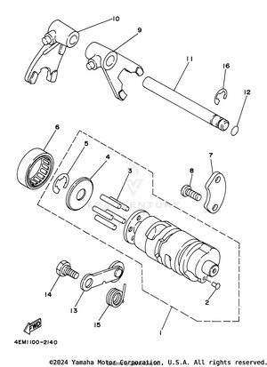 Shift Cam - Shift Fork Schematic