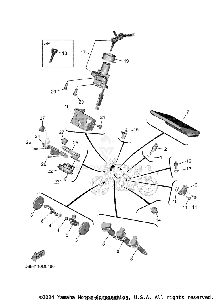 Electrical 2 XSR900 - XSR900SCB - 2025 Schematic