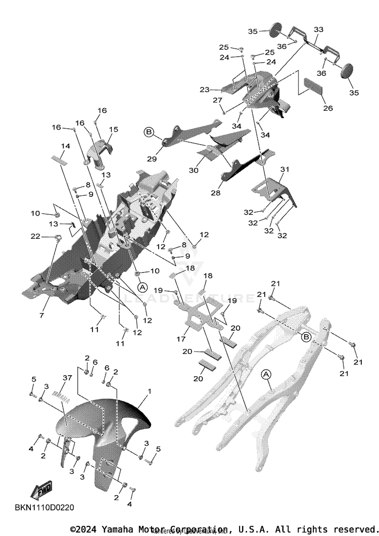 Fender YZFR9 CAL - YZFR9SCB - 2025 Schematic