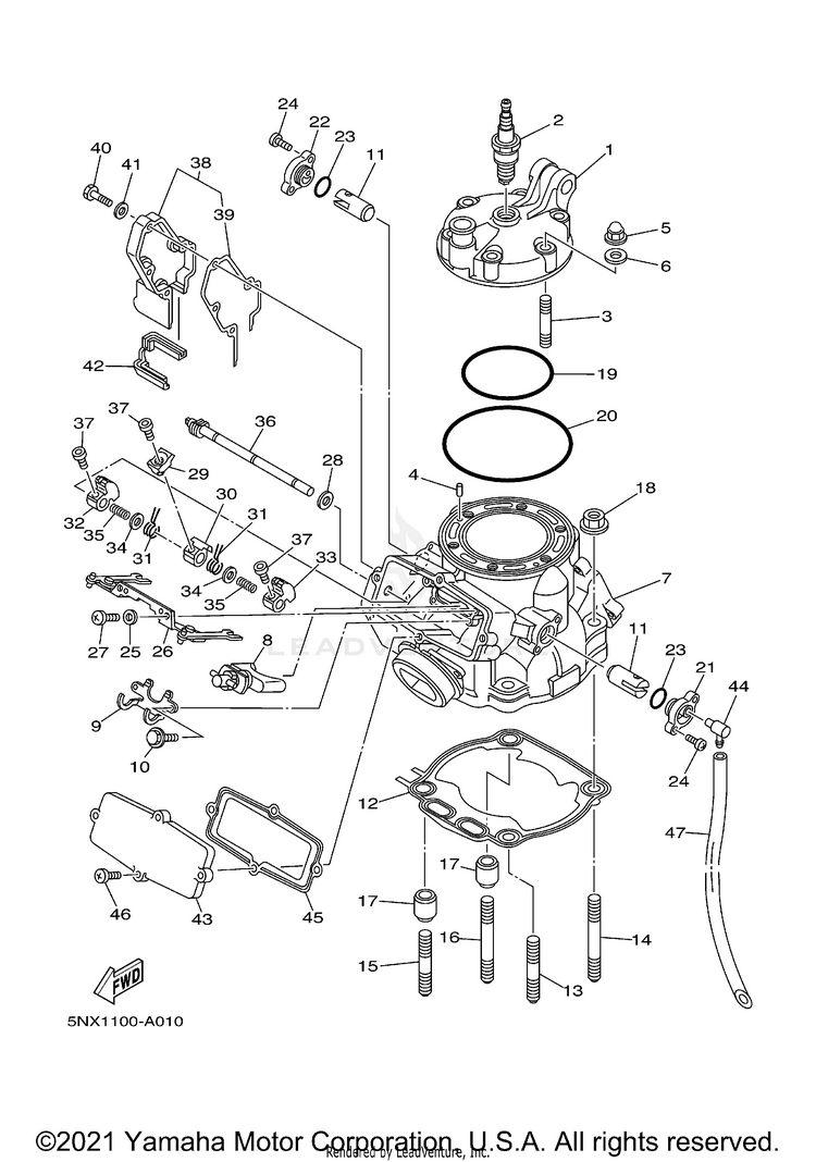Cylinder Head Schematic