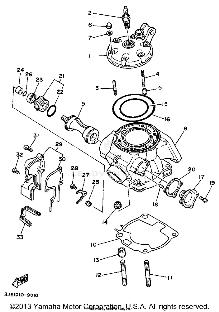 Cylinder Head - Cylinder Schematic