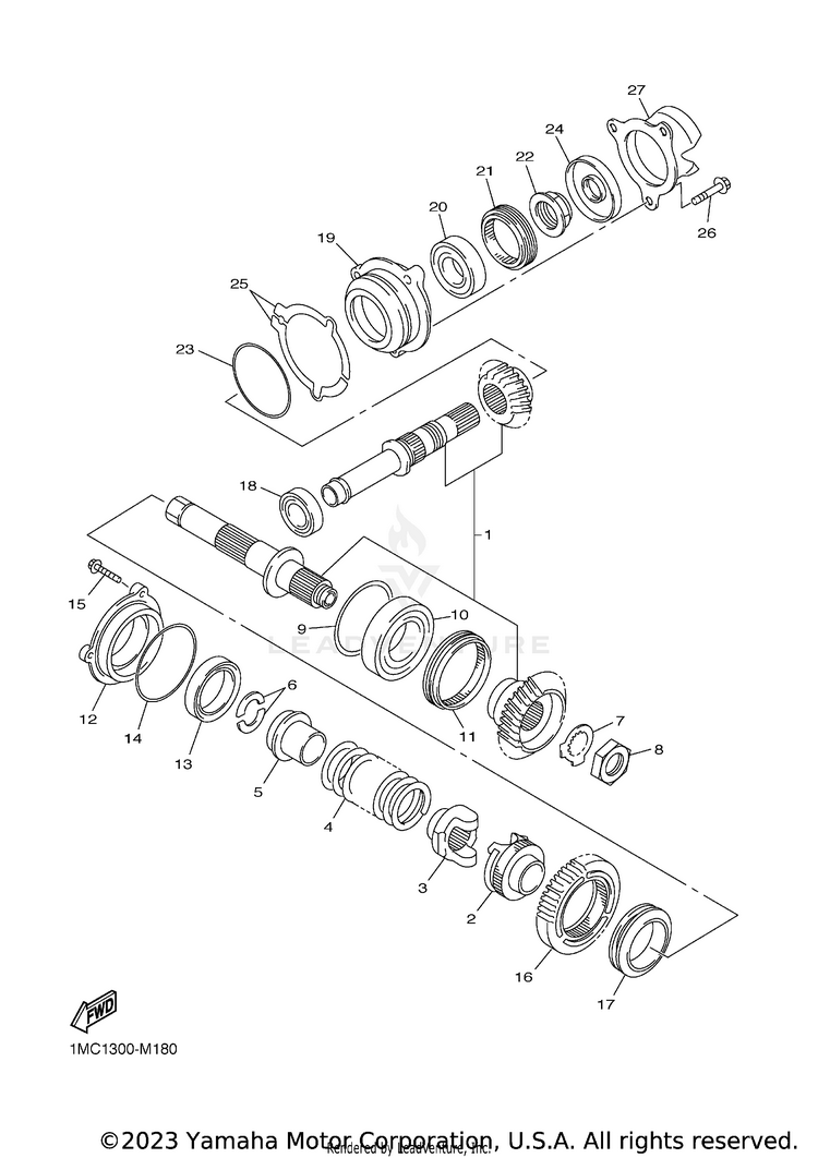 Middle Drive Gear Schematic