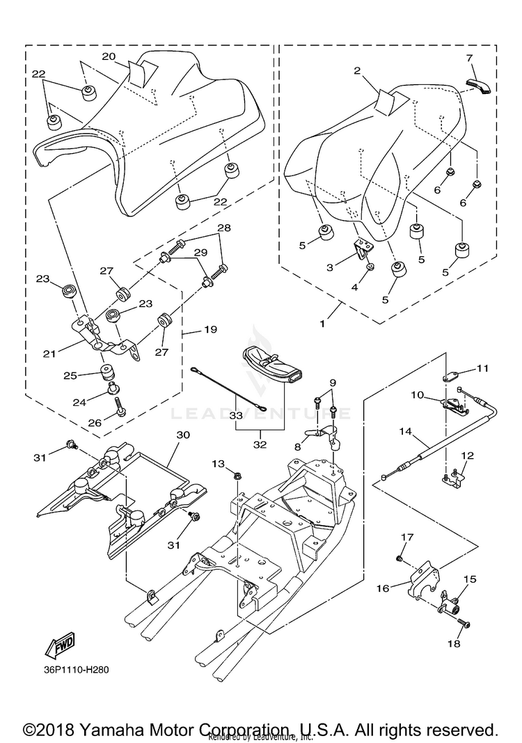 Seat FZ6R - FZ6RACO - 2011 Schematic