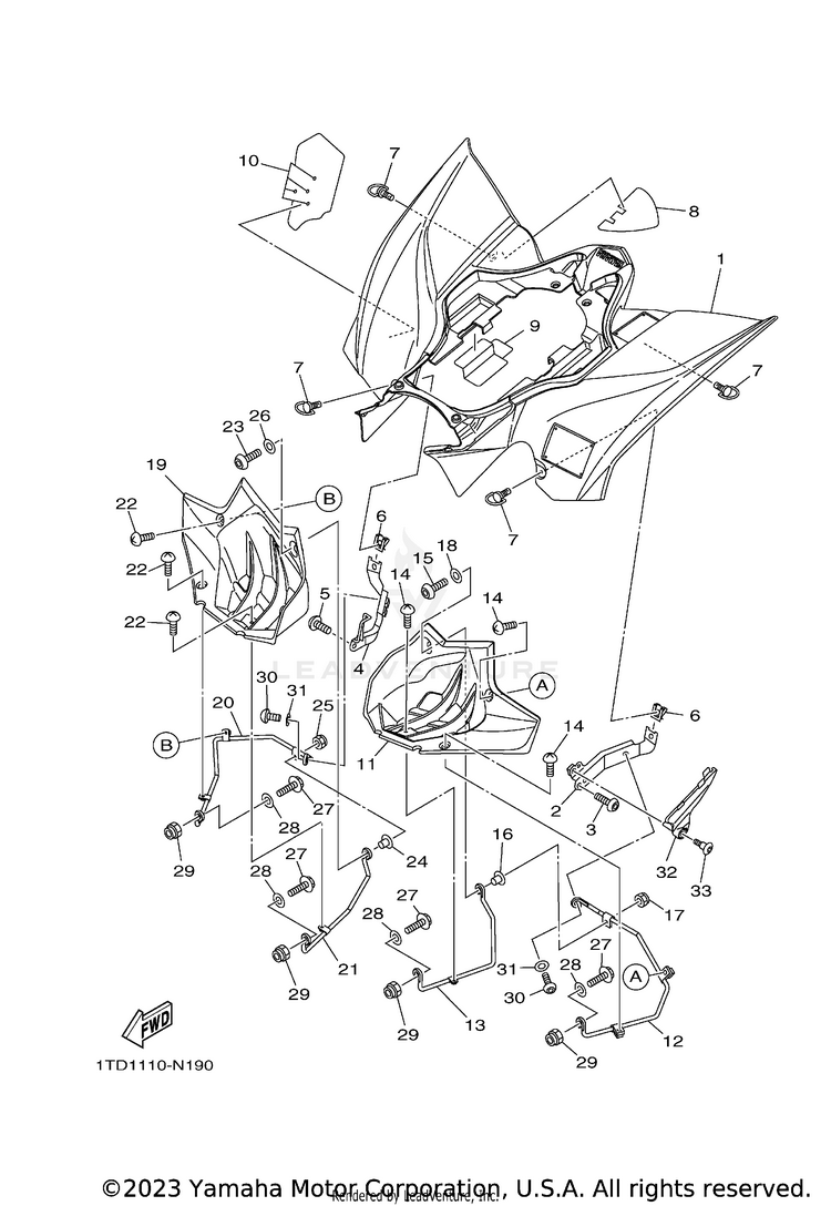 Rear Fender Schematic