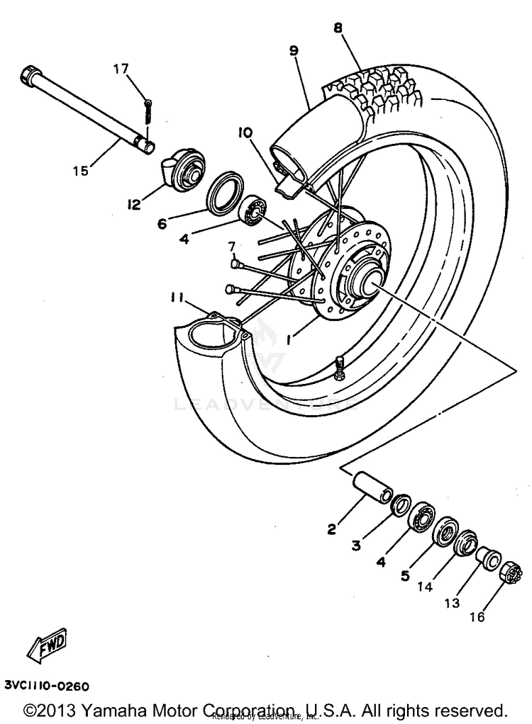 Front Wheel Schematic