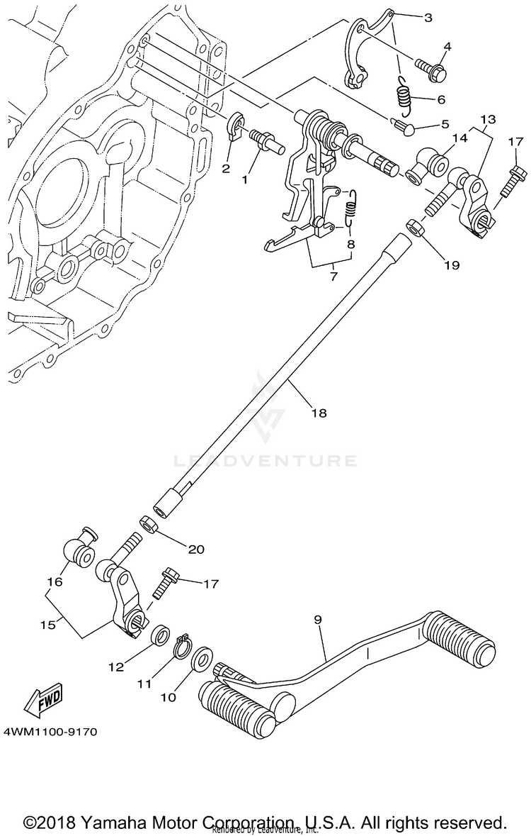 Shift Shaft Schematic