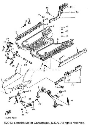 Stand Footrest Schematic