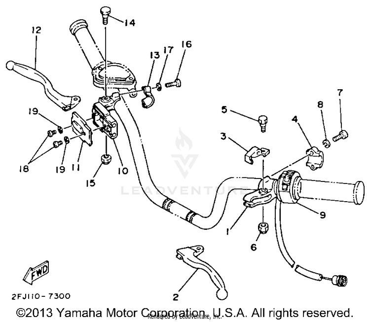 Handle Switch - Lever Schematic