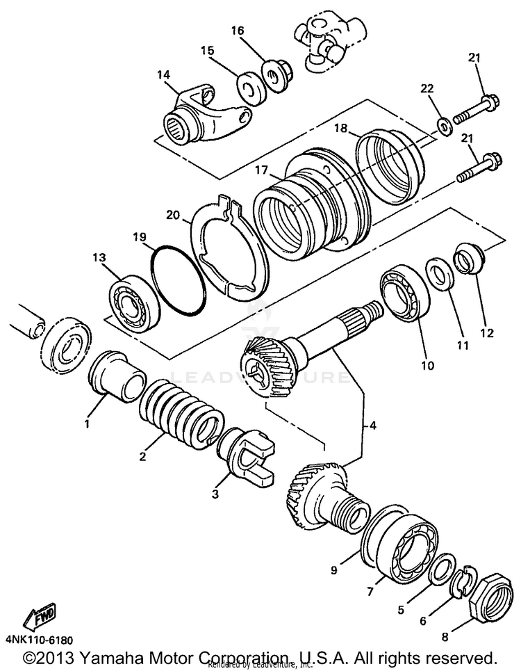 Middle Drive Gear Schematic