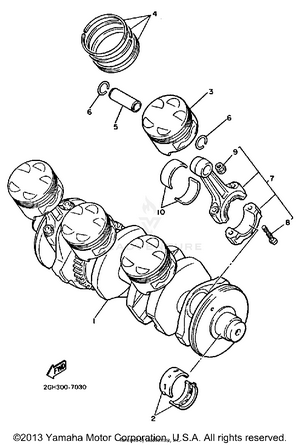 Crankshaft Piston Schematic