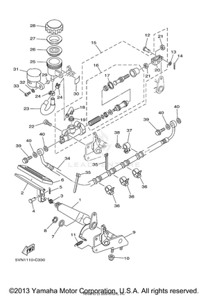 Rear Master Cylinder Schematic