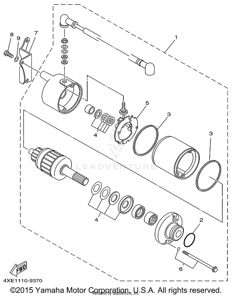 Starting Motor Schematic
