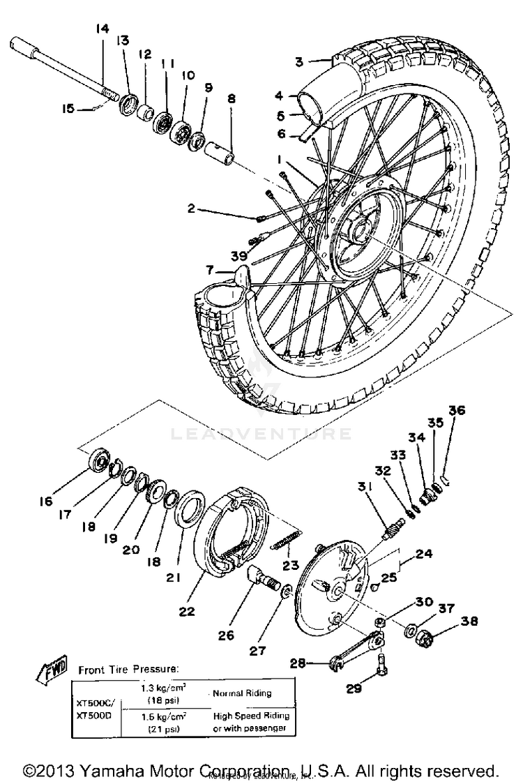Front Wheel Schematic
