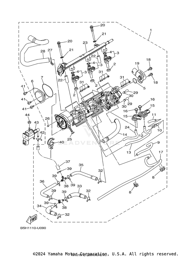 Throttle Body Assy 1 Schematic