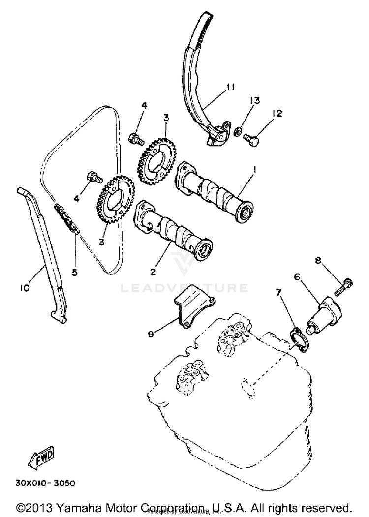Camshaft-Chain Schematic