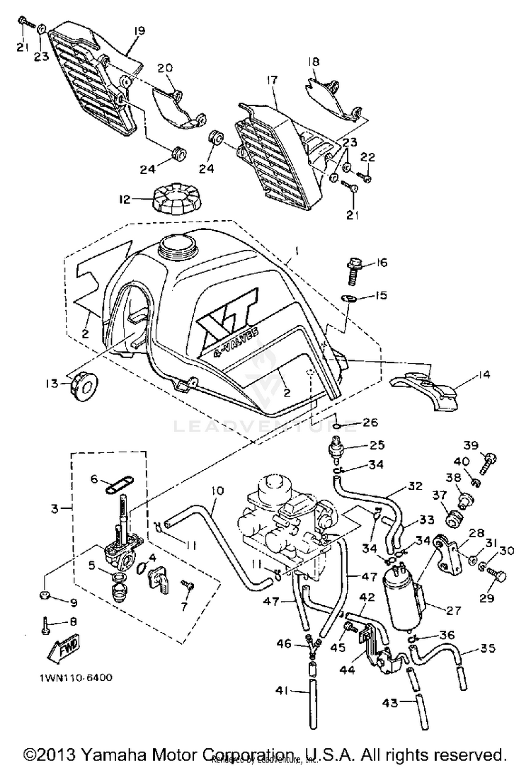 Fuel Tank Xt600sc Schematic