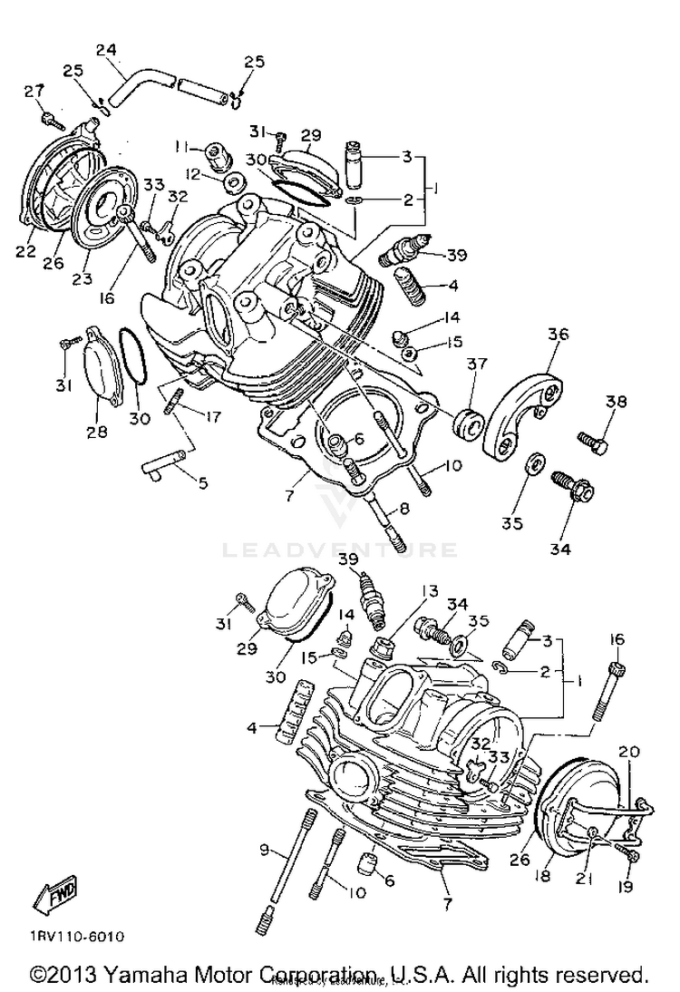 Cylinder Head Schematic