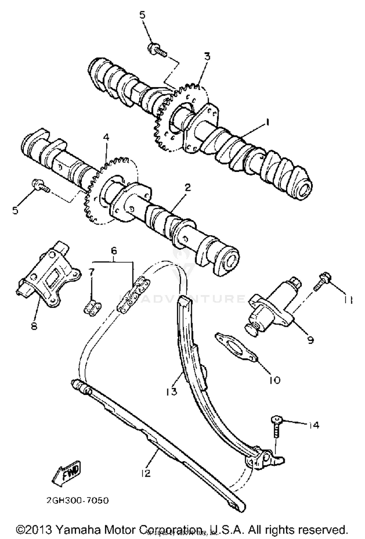 Camshaft Chain Schematic