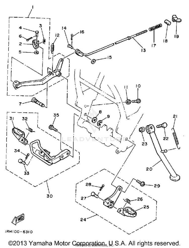 Stand-Footrest Schematic