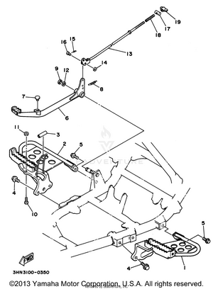 Stand Footrest Schematic
