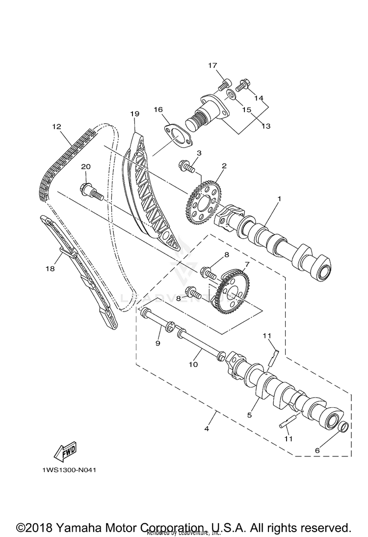 Camshaft Chain Schematic