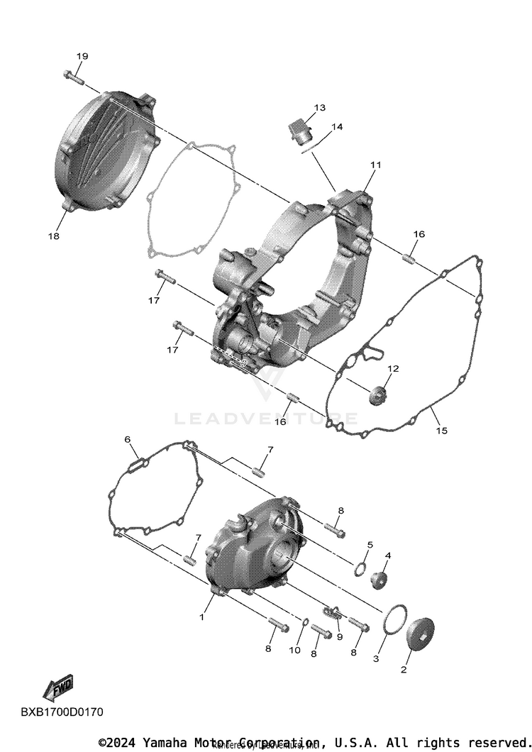 Crankcase Cover 1 Schematic