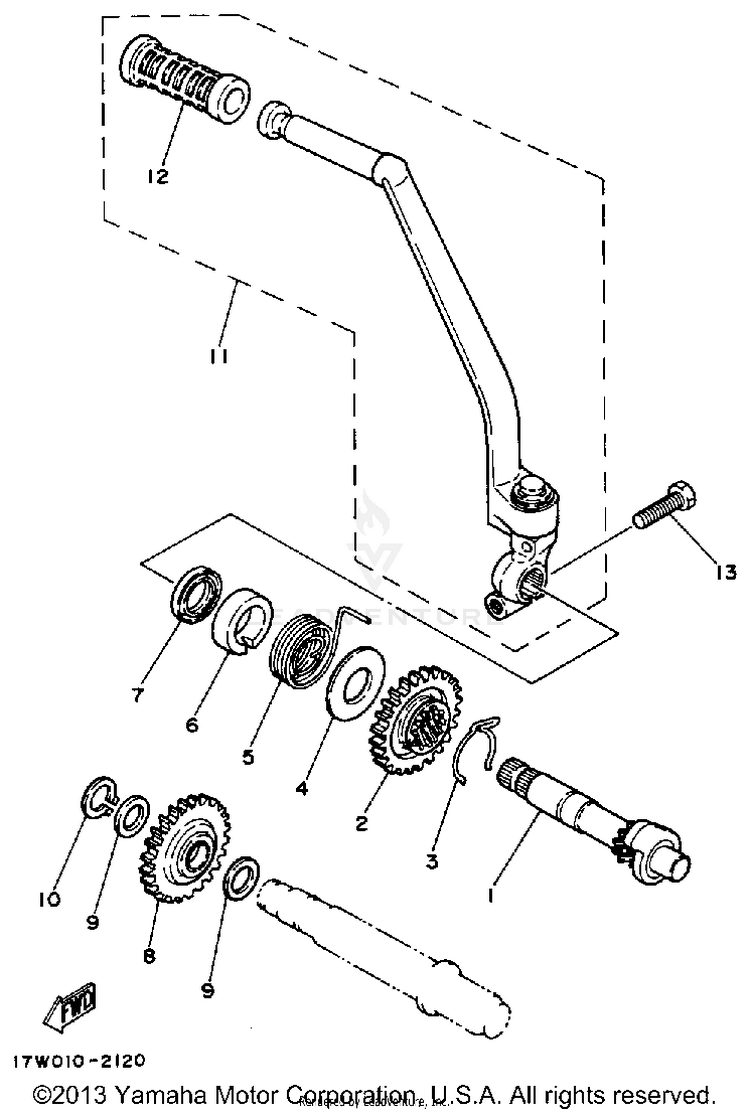 Starter ENDURO - DT50A - 1990 Schematic