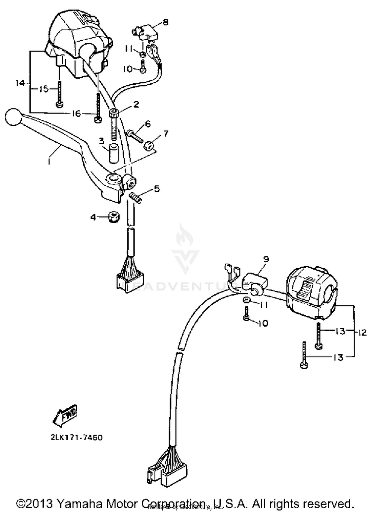 Handle Switch Lever Schematic