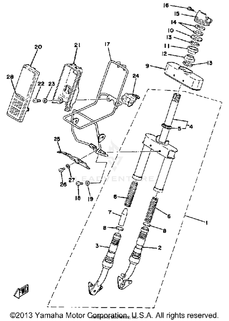 Front Fork Schematic
