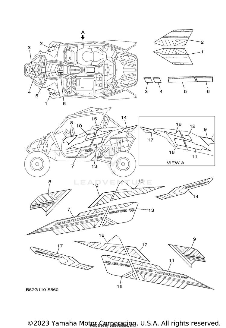 Graphics YXZ1000R EPS SS SE - YXZ10YESHS - 2017 Schematic
