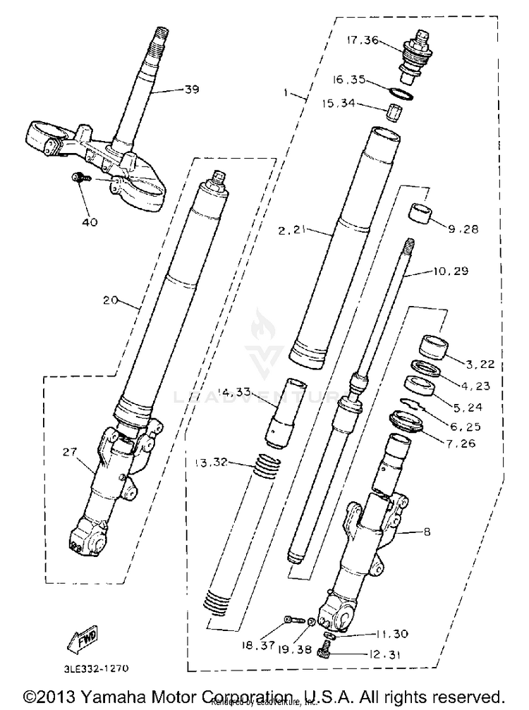 Front Fork Schematic