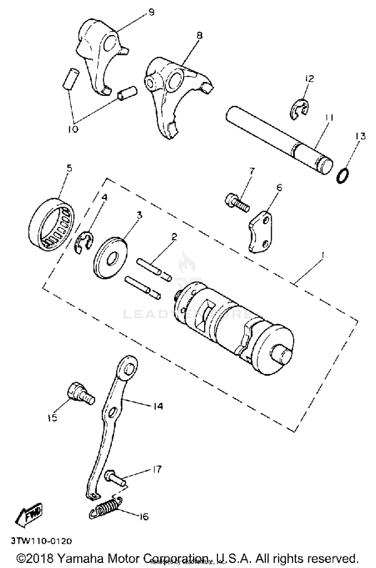 Shift Cam - Fork Schematic
