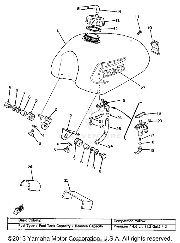 Fuel Tank Yz80h Schematic