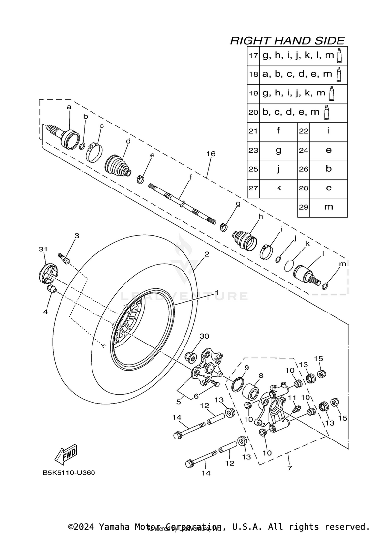 Rear Wheel 2 Schematic