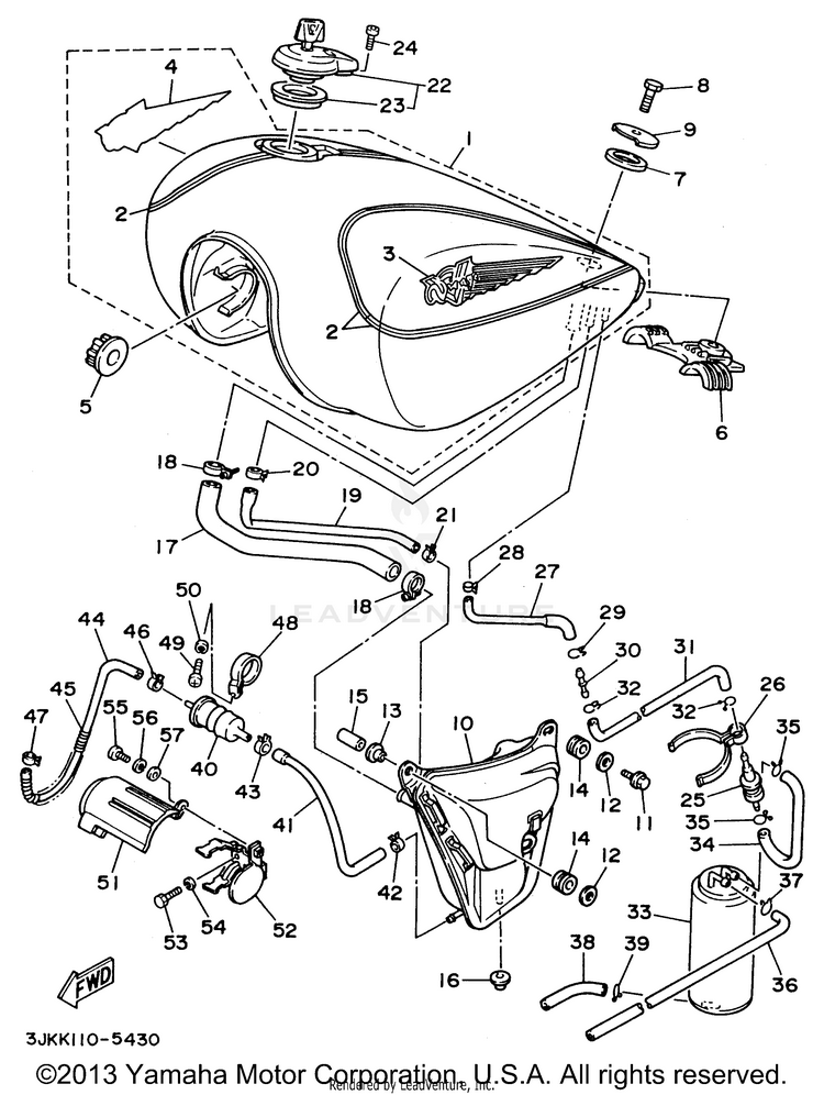 Fuel Tank California Only Schematic