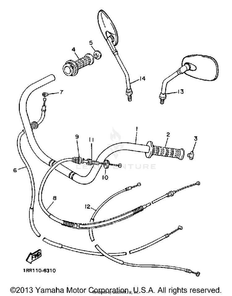 Handlebar Cable Schematic