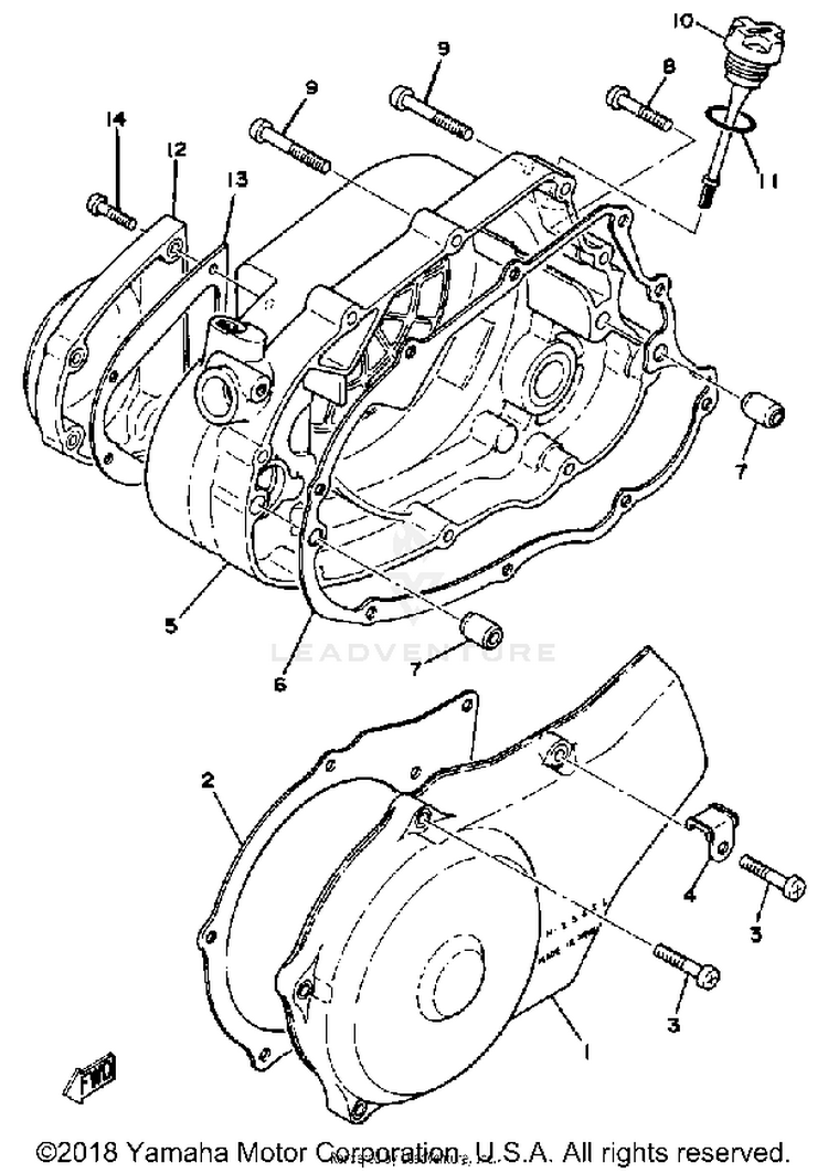 Crankcase Cover Schematic