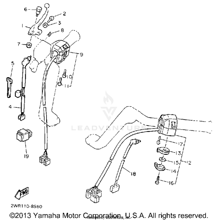 Handle Switch Lever Schematic