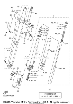 Front Fork Schematic