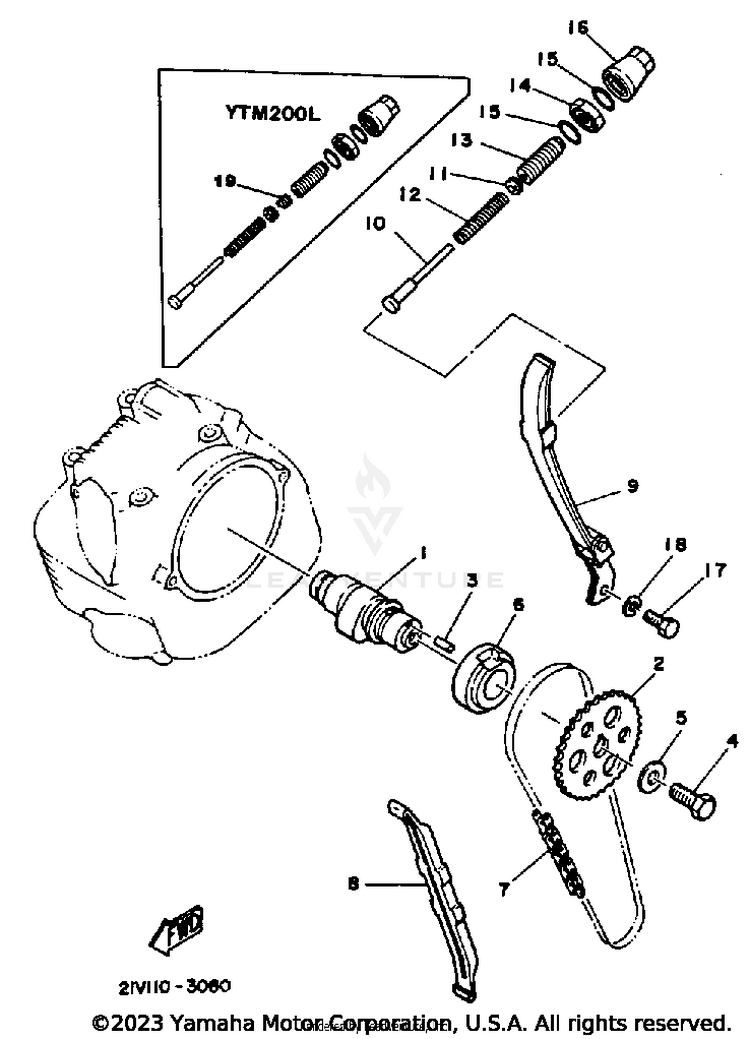 Camshaft - Chain Schematic