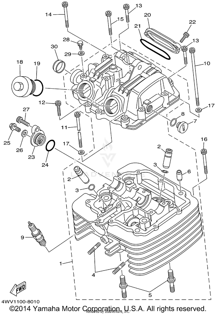 Cylinder Head Schematic