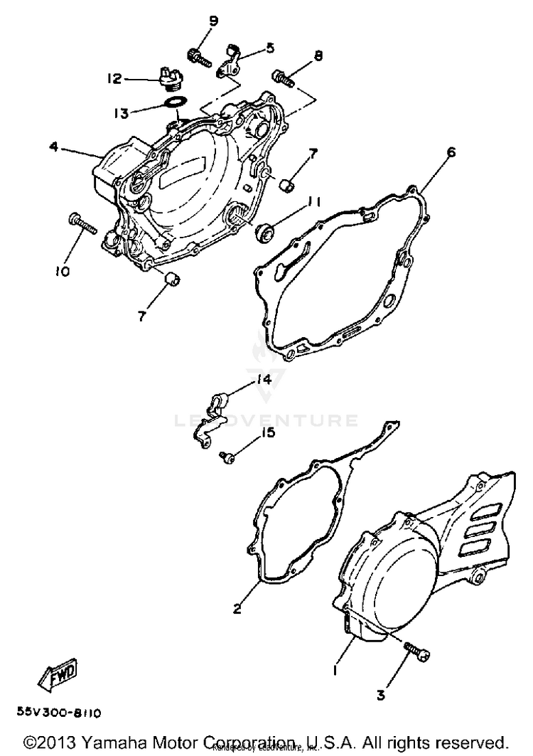 Crankcase Cover Schematic