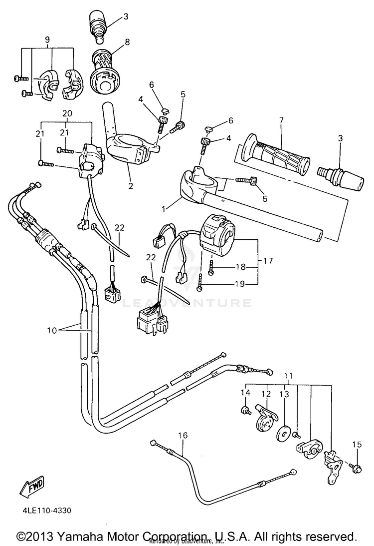 Steering Handle Cable Schematic