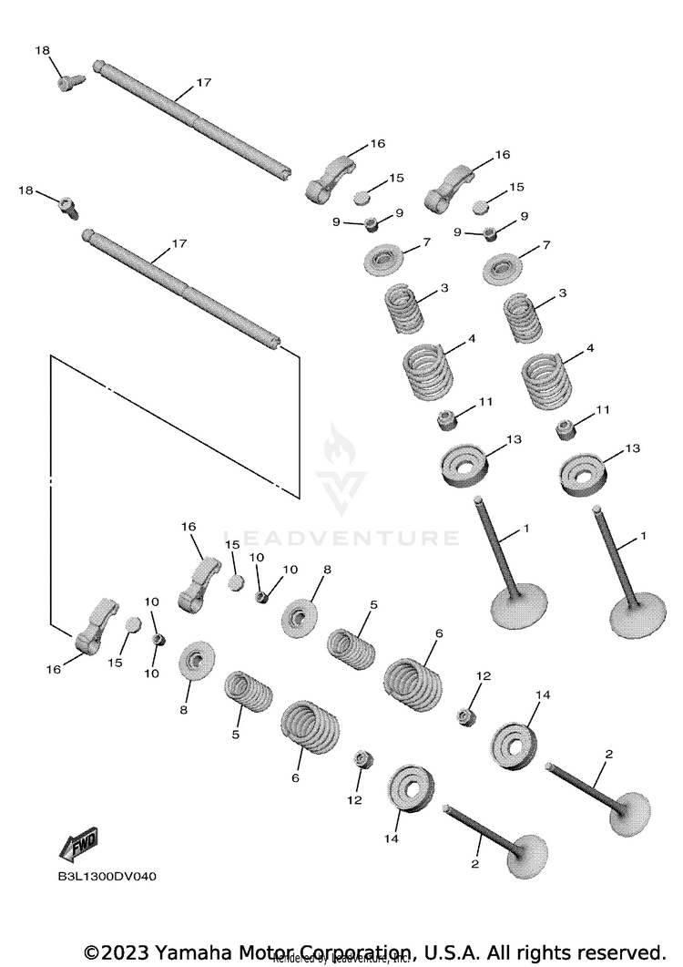 Valve YZFR1 - YZFR1LCB - 2020 Schematic