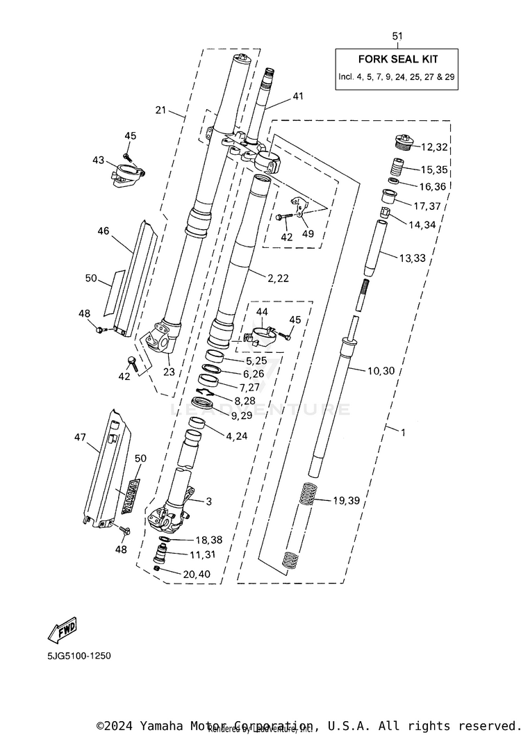 Front Fork Schematic