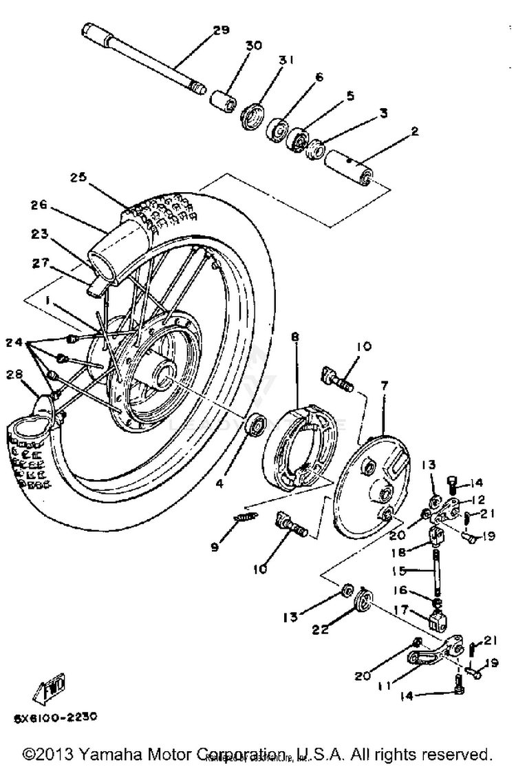Front Wheel Schematic