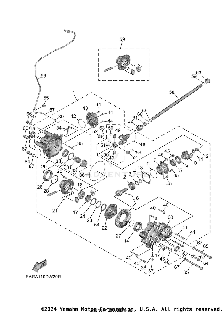 Front Differential Schematic