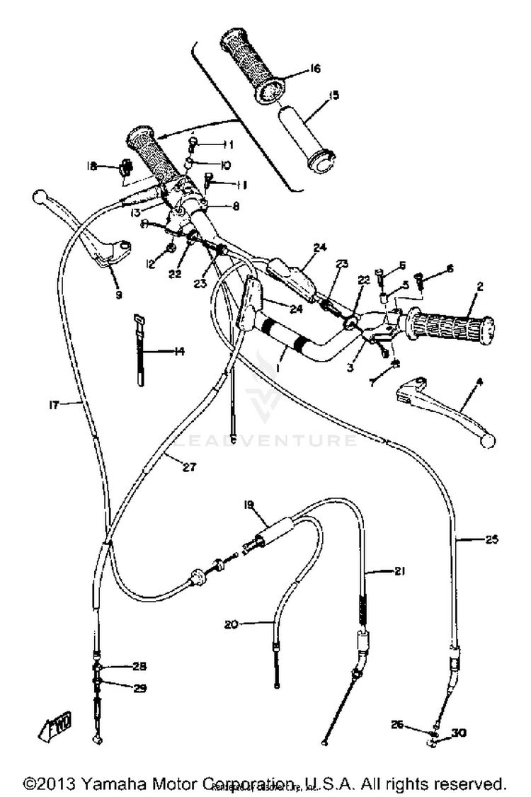 Handle - Wire Yz80a - Yz80b Schematic
