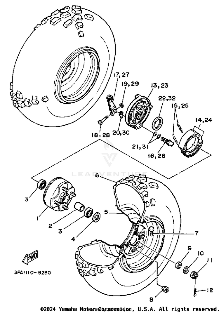 Front Wheel Schematic