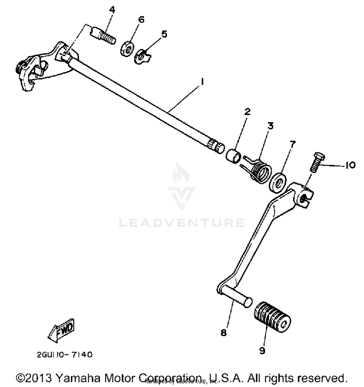 Shift Shaft Schematic